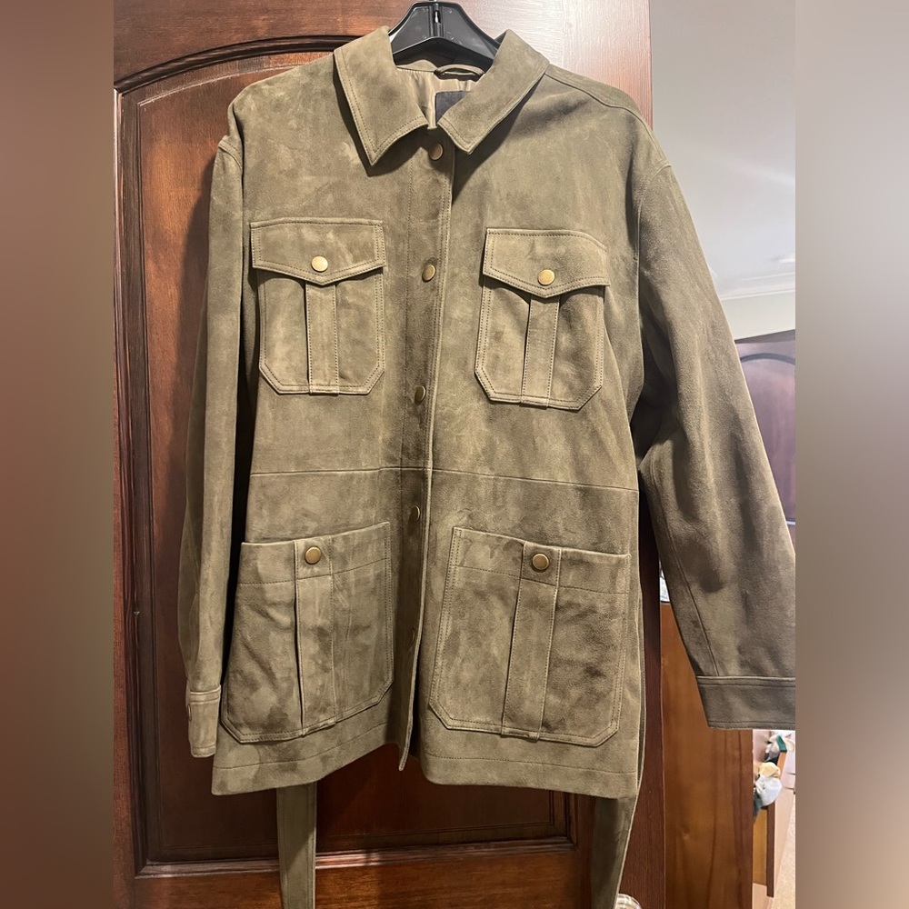 Madewell Green Suede Jacket